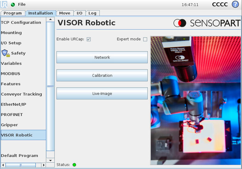 Über das URCap lässt sich der Roboter mit dem VISOR verbinden und der Datenaustausch wird vereinfacht. (SensoPart Industriesensorik)