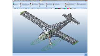 Mit MegaCAD Profi plus 2011 ist es nun erstmals, auch Freiformflächen, die durch nicht planare Splines berandet sind (Beispiel: die Helix einer Extruderschnecke), automatisch durch Regelflächen zu approximieren.  (Bild: MegaCAD)
