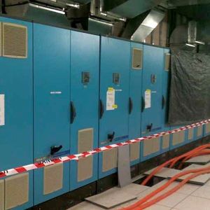 FIG. 2: Liquid cooled drives for efficient heat abstraction of electrical rooms