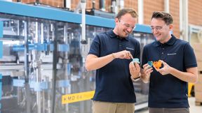 In der Herstellung setzt Pöppelmann konsequent ressourcenschonendes Post-Consumer-Rezyklat (PCR) ein, wo immer dies bei der Produktion seiner Schutzelemente möglich ist. (Bild: Pöppelmann)