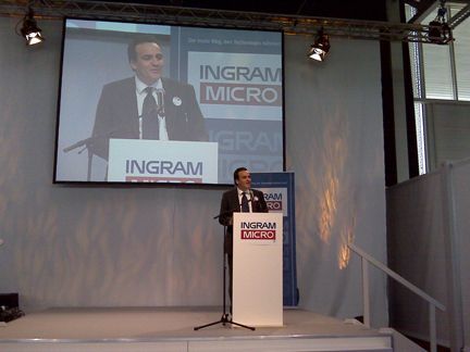 Marcus Adä, Vice President Sales bei Ingram Micro, begrüßte die rund 2.800 Gäste zur zehnten IM Top. (Archiv: Vogel Business Media)