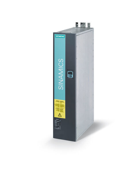 Beim Sinamics DCP DC Power Converter erweitert Siemens das Leistungsspektrum von bisher 30 auf 120 Kilowatt. Durch die hohe Schaltfrequenz können kleinere Drosseln eingesetzt und dadurch das Gerät sehr platzsparend aufgebaut werden. Der Anwender profitiert davon, dass Sinamcis DCP als kombinierter Hoch-/Tiefsetzsteller an die jeweilige Spannung am Ein-, beziehungsweise Ausgang angepasst werden kann. Damit kann er Batterien und Supercaps laden oder auch die gespeicherte Energie einem Zwischenkreis zur Verfügung stellen. (Bild: www.siemens.com/press)