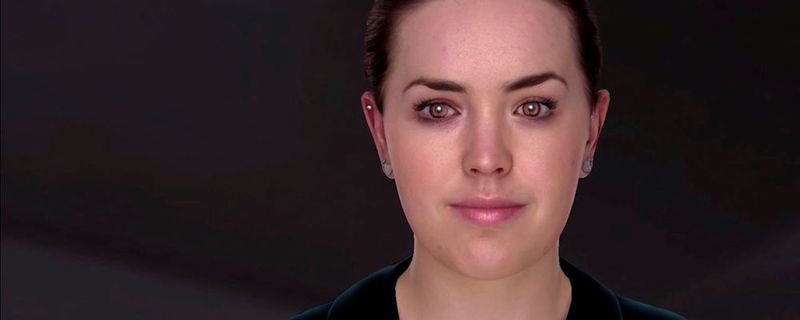 Ein digitaler Avatar wie 'Sarah' dient für Finanz- und Mobilitätsdienstleistungen als Schnittstelle zum Kunden.(Bild:  Daimler AG)