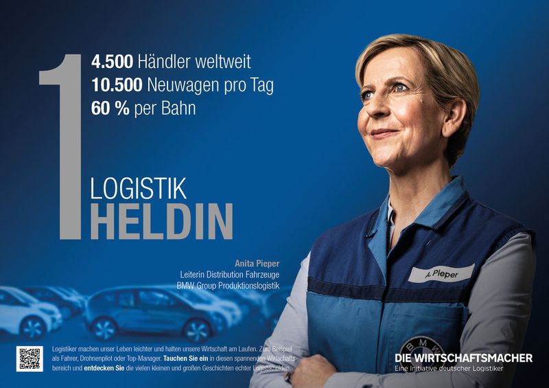„Die Wirtschaftsmacher“ setzen mit der aktuellen Kampagne echte Logistikhelden in Szene. („Die Wirtschaftsmacher“)