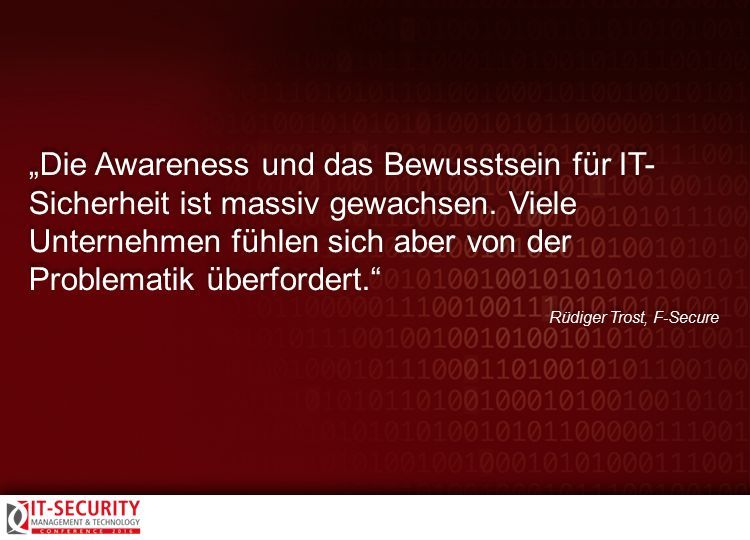 Rüdiger Trost, F-Secure, zur IT-Security Conference 2016. #itseccon (Collage: AMATHIEU - Fotolia.com)