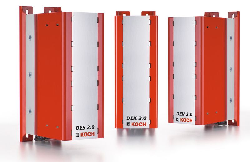 Bild 1: Kochs Drillinge komplett: Energiespeicher DES, Kurzzeit-USV DEV und ganz neu der Typ DEK, die Kombination der beiden (Bild: Michael Koch)