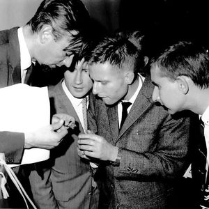 Besucher auf der ersten Electronica 1964.(Bild:  Messe München)