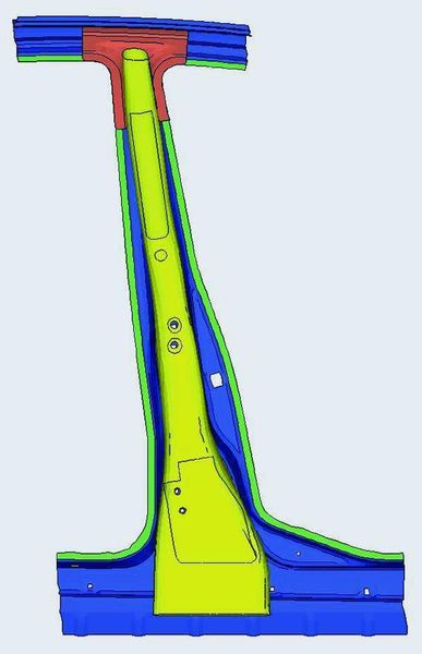 Bild 4: IHU-B-Säule inklusive Dachanbindung in Einbaulage. (Archiv: Vogel Business Media)