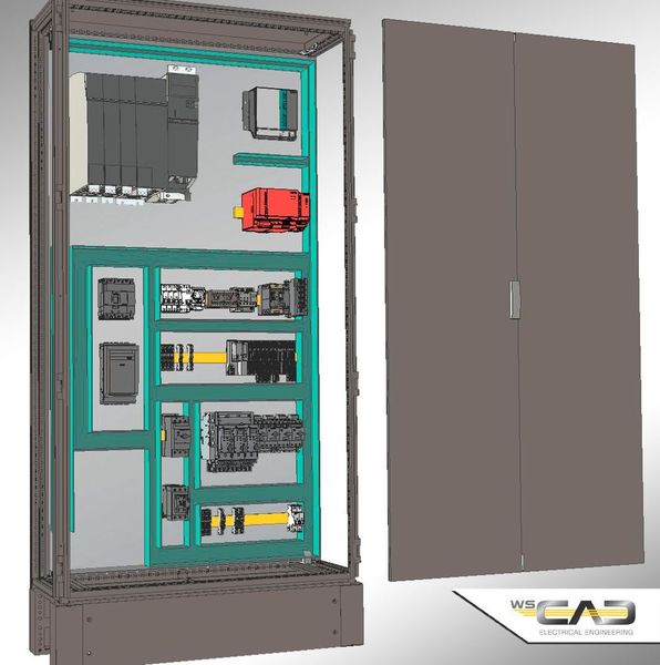 In der Disziplin Cabinet Engineering (CE) der neuen WSCAD Suite 2018 werden 3D-Daten aus wscaduniverse.com für eine fotorealistische Darstellung sowie für die Berechnung und Visualisierung von Bauteilkollisionen herangezogen. (WSCAD )