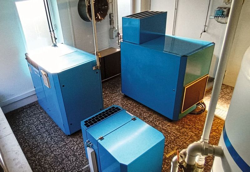 Weidmüller setzt überwiegend auf Kompressoren von Boge, hat aber zusätzlich auch Druckluftmaschinen anderer Hersteller im Einsatz. (Bild: Weidmüller)