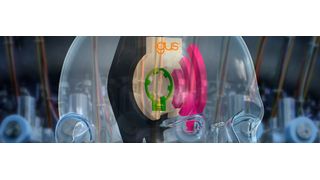 Igus informiert, dass man die Igubal-Flanschlager aus schmierfreiem Hochleistungs-Kunststoff jetzt auch noch mit smarten Sensoren ausgestattet hat, damit sie ihren Zustand melden können. Das zahle sich nicht nur in puncto vorausschauende Wartung aus. (Bild: Igus)