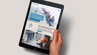 Machineering hat nicht nur die Webseite überarbeitet sondern auch seine Software „Industrial Physics“ in „iPhysics“ umbenannt. (Mockup by h3design, www.henke.design)