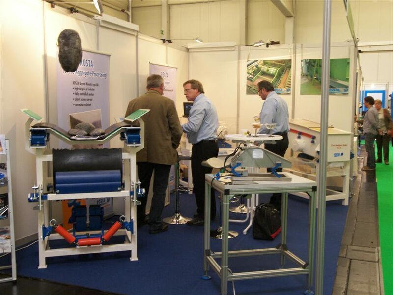 Rosta from Swizerland displayed products from the field of tensioning technology, oscillating conveyor technology and rubber suspension technology. (Pictures: PROCESS worldwide) (Archiv: Vogel Business Media)