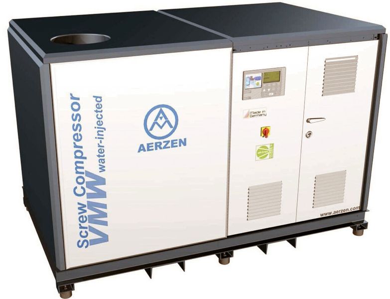 100 % ölfreie Druckluft mit Wassereinspritzung. (Abeco + Zumtech)