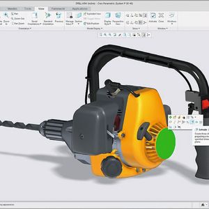 Die neue Mini-Toolbar bietet dem Anwender kontextbezogene Befehle an, was das Konstruieren beschleunigt und komfortabler macht. 