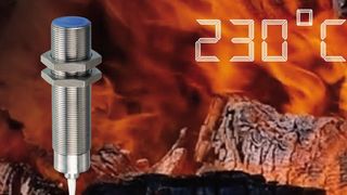 Hochtemperaturstabile Induktivsensoren von Contrinex – bis 180 °C mit integrierter Elektronik und bis 230 °C mit ausgelagertem Elektronikverstärker (Contrinex)