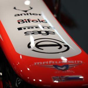 Sage sponsert Marussia F1 Mannschaft - hier freies Training der F1 Mannschaften in Barcelona.