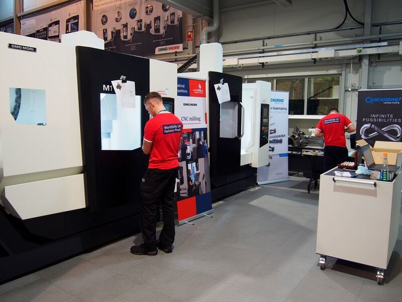 DMG Mori provides the venue and machines for the National Finals of the World Skills UK CNC Milling competition. (DMG Mori)