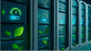 Damit die Kosten angesichts ständig wachsender Datenmengen nicht immer weiter ansteigen, wird nach neuen Möglichkeiten gesucht, Storage stromsparender und damit günstiger zu machen. (Bild: Midjourney / KI-generiert)