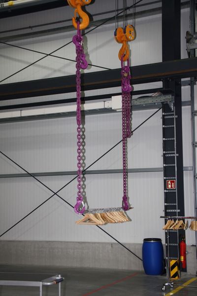 Making another use of the crane for the visitors. (Source: Culp)