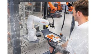 Roboter entwickeln sich von programmierbaren Maschinen zu intelligenten Kollaborateuren, die lernen, sich anpassen und sicher Seite an Seite mit Menschen arbeiten können. (Bild: Kuka Group)