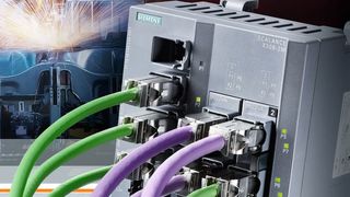 Das neue Medienmodul MM992-2VD (Variable Distance) von Siemens ermöglicht die Verwendung von Zweidraht-Leitungen, wie etwa Profibus-Verkabelung, für Ethernet-Verbindungen. (Bild: Siemens)
