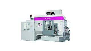 Bild 1: Das neue Bearbeitungszentrum MC 533/Twin mit integrierter Automation und hoher Leistungseffizienz pro Stellfläche. Bild: Stama (Archiv: Vogel Business Media)