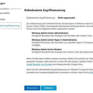 Verwalten von Berechtigungen für das Windows Admin Center.