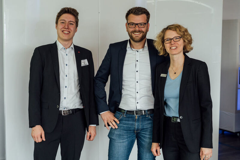 (v. l.) Tim Peinemann (C&P), Benedikt Kant (Kant & Rothkegel) und Stephanie Pelch  (dbc (deutschlands business-cloud))
