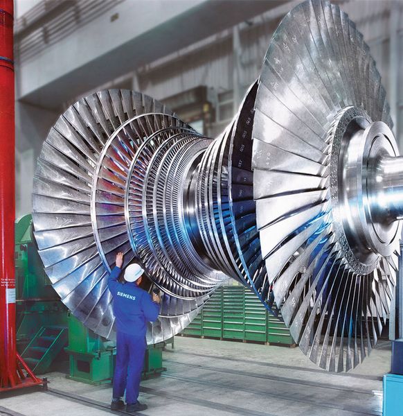 Dampfturbinen müssen regelmäßig geprüft werden. (Bild: Siemens)