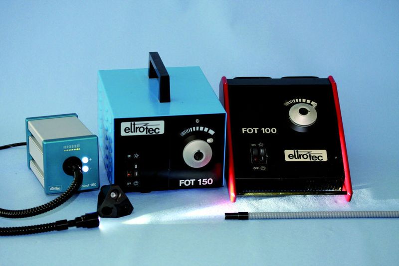 Bild 4: Für die Beleuchtung der Endoskop-Anwendungen kommen Halogen- oder Xenon-Lichtquellen oder alternativ Hochleistungs-LED zum Einsatz. Bild: Eltrotec (Archiv: Vogel Business Media)