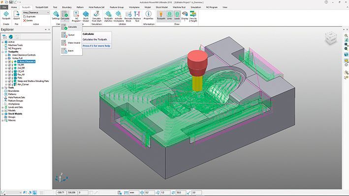 Autodesk Powermill und Autodesk Feature-CAM wurden in der Version 2018 mit einer multifunktionalen Benutzeroberfläche im Ribbon-Stil ausgestattet. (Autodesk)