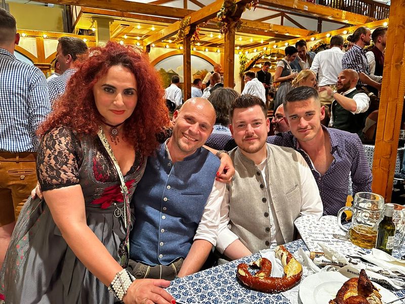 (v. l.) Frank Lohmann, Alexander Strohmeier und Christoph Rieß (Fujitsu) wollten einfach nicht Platz machen. (Bild: Vogel IT-Medien GmbH)