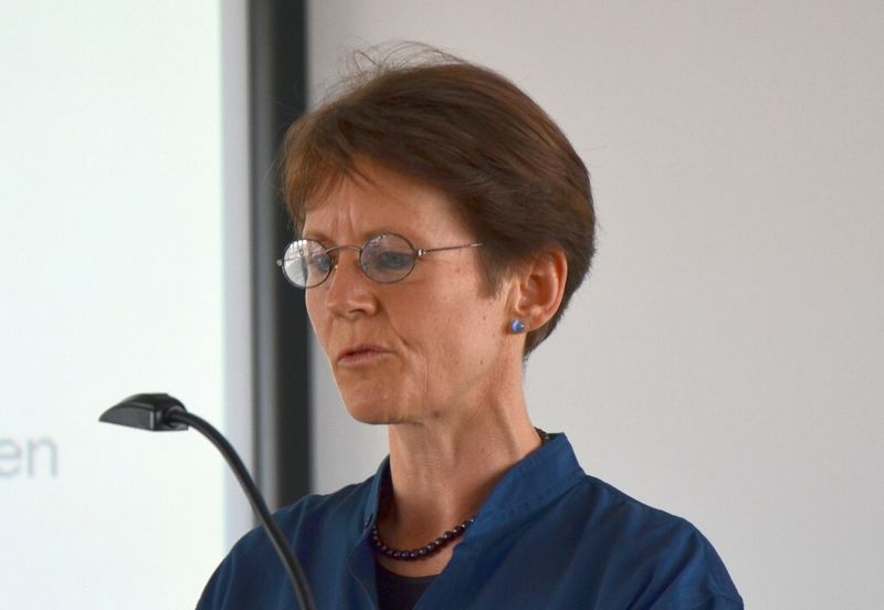 Dr. Andrea Möck begrüßte die Gäste im Namen der Wieland-Werke in Vöhringen. Bild: Michel (Bild: Michel)