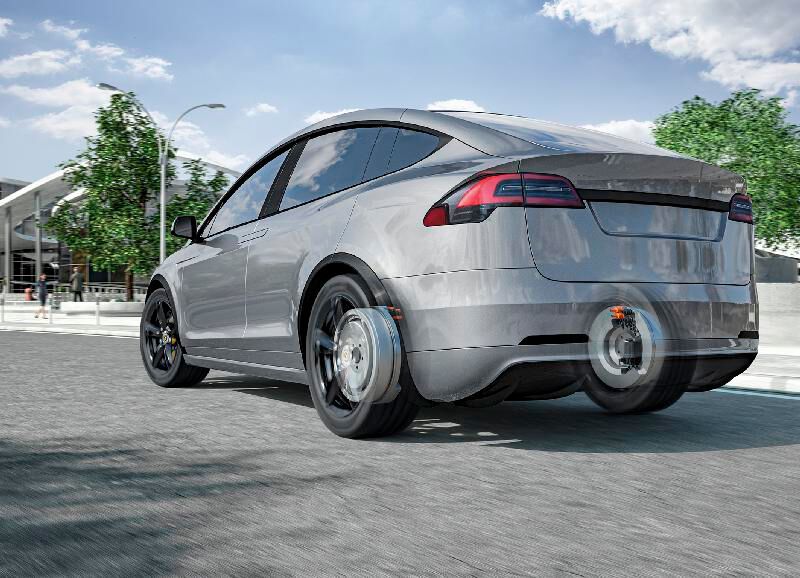 Radnabenmotoren sparen Komponenten wie Differentialwellen oder Getriebe – im Fahrzeug ist mehr Bauraum frei, zum Beispiel für den Innenraum. (Bild: Continental)