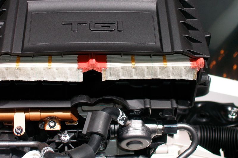 Seat präsentierte auf der IAA den TGI-Motor. (Grimm / »kfz-betrieb«)