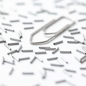 Die kleinsten von Feindreh hergestellten Teile haben einen Durchmesser von 0,8 mm. Im Bild Zylinderstifte in Relation zu einer Büroklammer.(Bild: Feindreh GmbH)