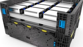 „IonPak“ von Orbis ist ein neuartiger „Batterietransporter“, der auf der Fachpack erstmals gezeigt wird. (Orbis)