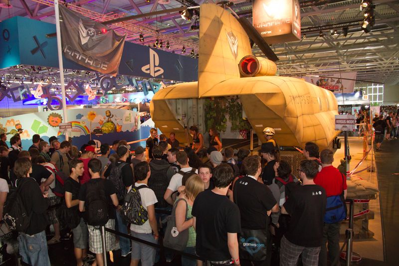 Interessanter Standaufbau von Crytek, Halle 7 (© Koelnmesse GmbH)