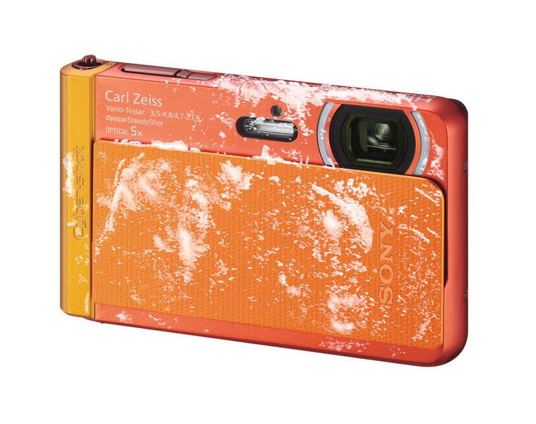 Die Cybershot DSC-TX30 gibt es auch in peppigem Orange. (Bild: Sony)