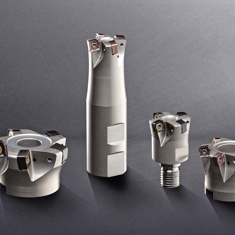 Horn's new SC6A and IG6B grades expand the application range of its DAH82 and DAH84 high feed milling cutters.