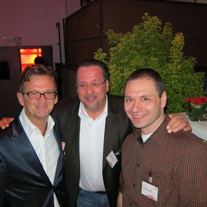 (v. l.) Karl Hawlik, OKI, Holger Rucka, RUCKA Büromaschinen, und Thomas Lienert, OKI(Bild: IT-BUSINESS)