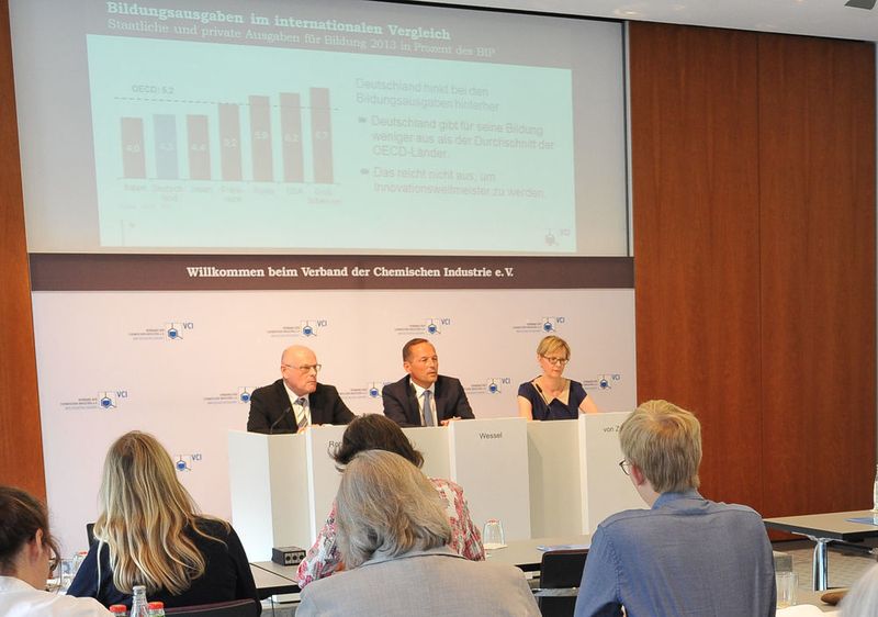 Impressionen von der VCI-Forschungspressekonferenz am 23. August 2017. (VCI/Fuest)