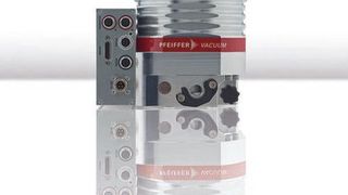 Pfeiffer Vacuum’s Hi Pace 350 and 450 turbopumps provide high performance combined with low weight and a small footprint. (Pfeiffer Vacuum)