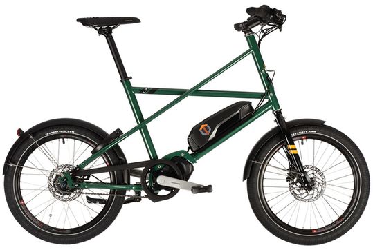 Ein markantes Detail des Pedelecs sind die sich kreuzenden Rohre des Stahlrahmens.(Bild:  Cooper Bikes)