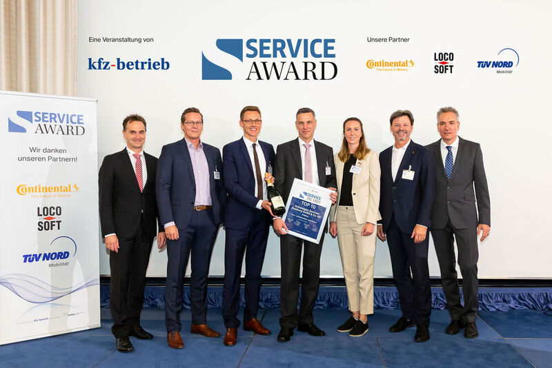Das Volkswagen-Zentrum Duisburg schaffte es ebenfalls in die Auswahl der besten Servicebetriebe Deutschlands. (Stefan Bausewein)