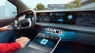 Das Zeitalter der KI steht laut dem aktuellen Bosch Tech Compass bevor. Auch Bosch arbeitet daran: Auf der CES hat Bosch das KI-basierte Cockpit vorgestellt, mit dem man sich richtig unterhalten kann. (Bild: Bosch)