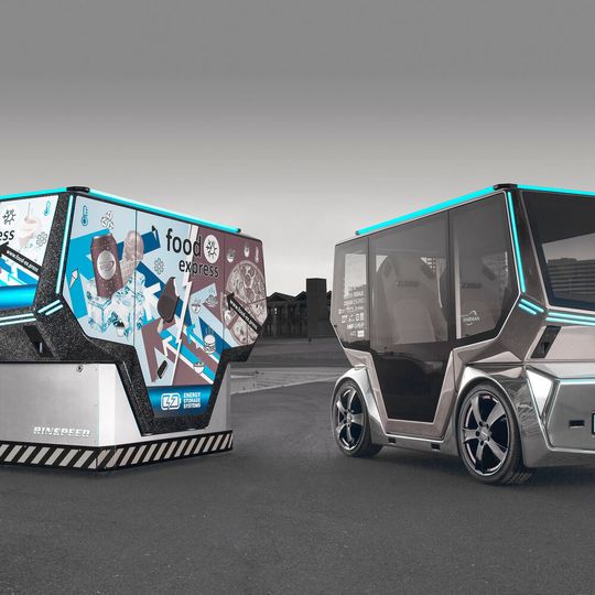 Modulare Transportsysteme wie der microSNAP von Rinspeed spielen für die Logistik der Zukunft eine entscheidende Rolle.(Bild:  Rinspeed)