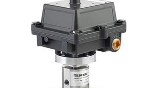 Das motorisierte Emerson Tescom RC-X Einspritzraten-Regelventil unterstützt Offshore-
Raffinerien durch eine präzise, reproduzierbare Chemikalieneinspritzung bei der Reduzierung von
Chemikalienverbrauch, Ausfallzeiten und Gesamtbetriebskosten. (Bild: Emerson)