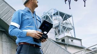 Thyssen Krupp bietet Drohnen-Services für Kunden der Mining-, Zement-, Chemie- und anderer Industrien. (Thyssenkrupp Industrial Solutions)